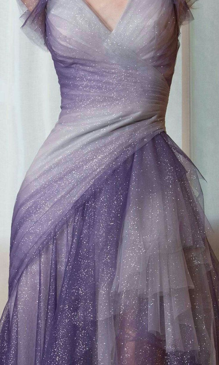 V Neck Glitter Tulle Prom Gown Unique Evening Dresses    cg25329
