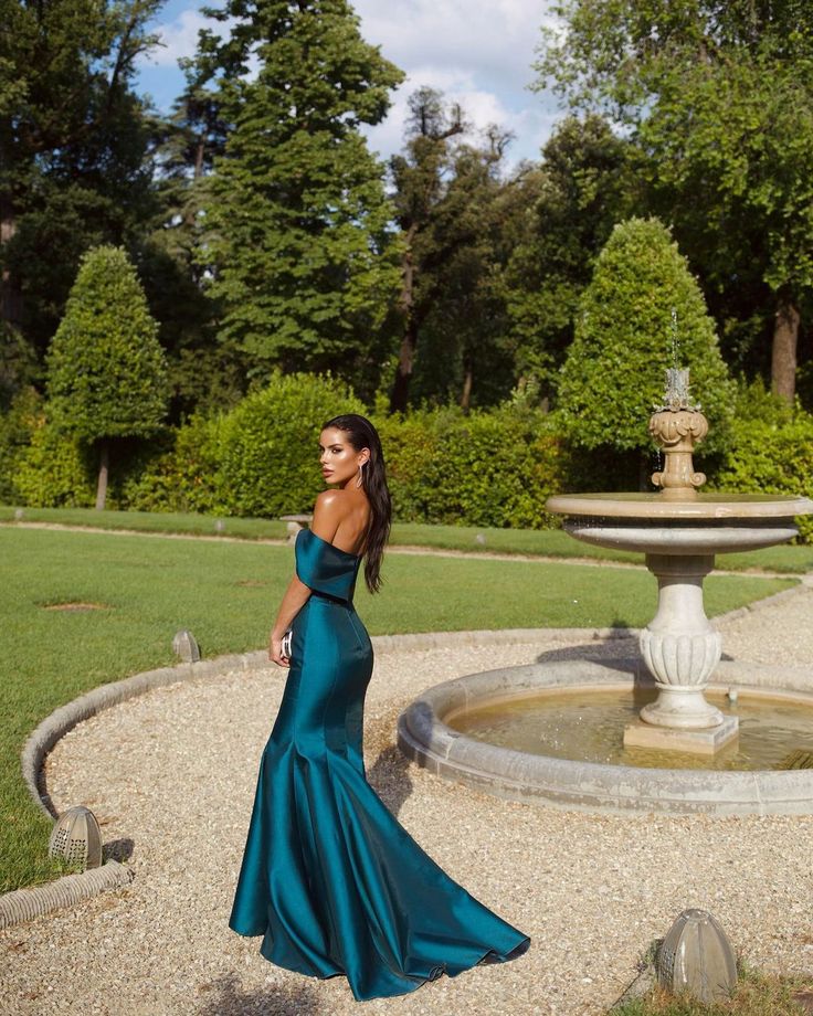 Off Shoulder Mermaid Long Prom Dress, Elegant Evening Party Dress fg7331