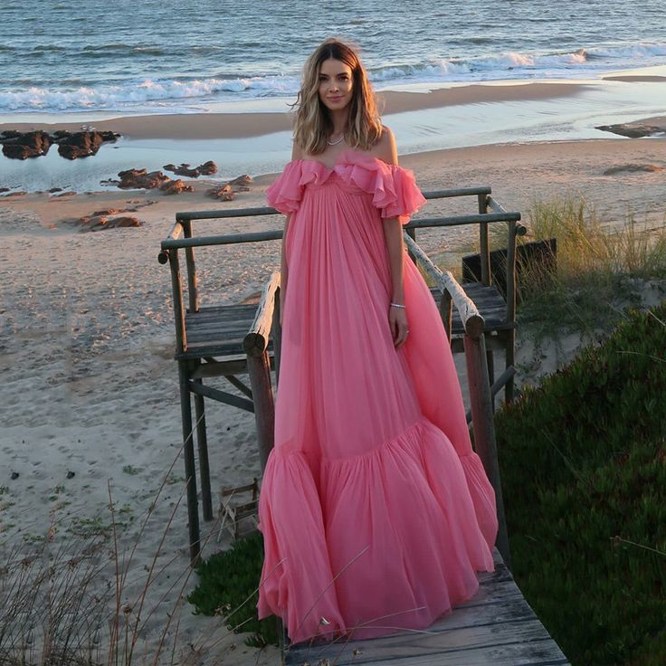 Pink long formal prom dress, long evening party Gown fg897