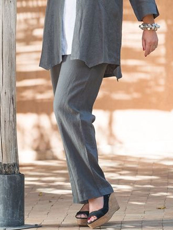 Loose Cotton Shirt Women's Suit