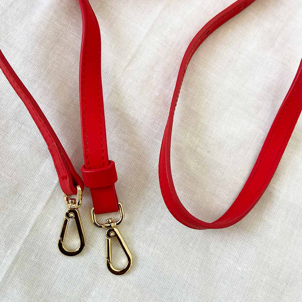 Jacquemus Red Leather Le Chiquito La Montagne Top Handle Bag