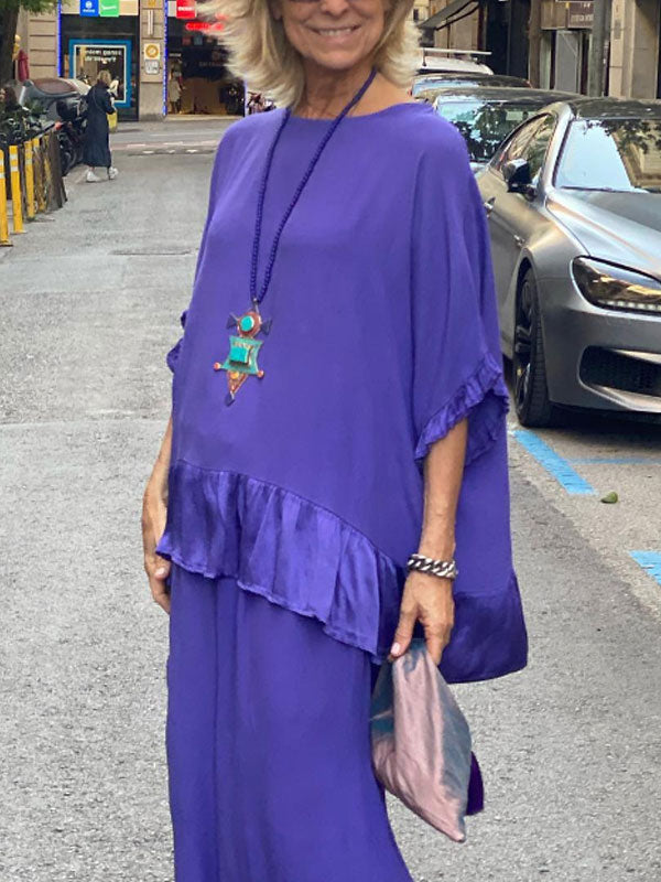 Patchwork Cotton Linen Ladies Suits