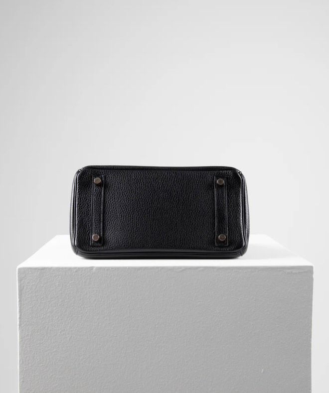 Hermès 25 Birkin Black Togo Leather with Rose Gold Hardware