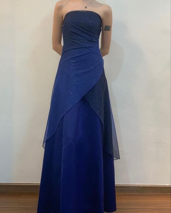 Purple/Blue Shiny Elegant Exquisite Sequin Long Tulle Prom Gown Evening Dress Party Dress gh3411