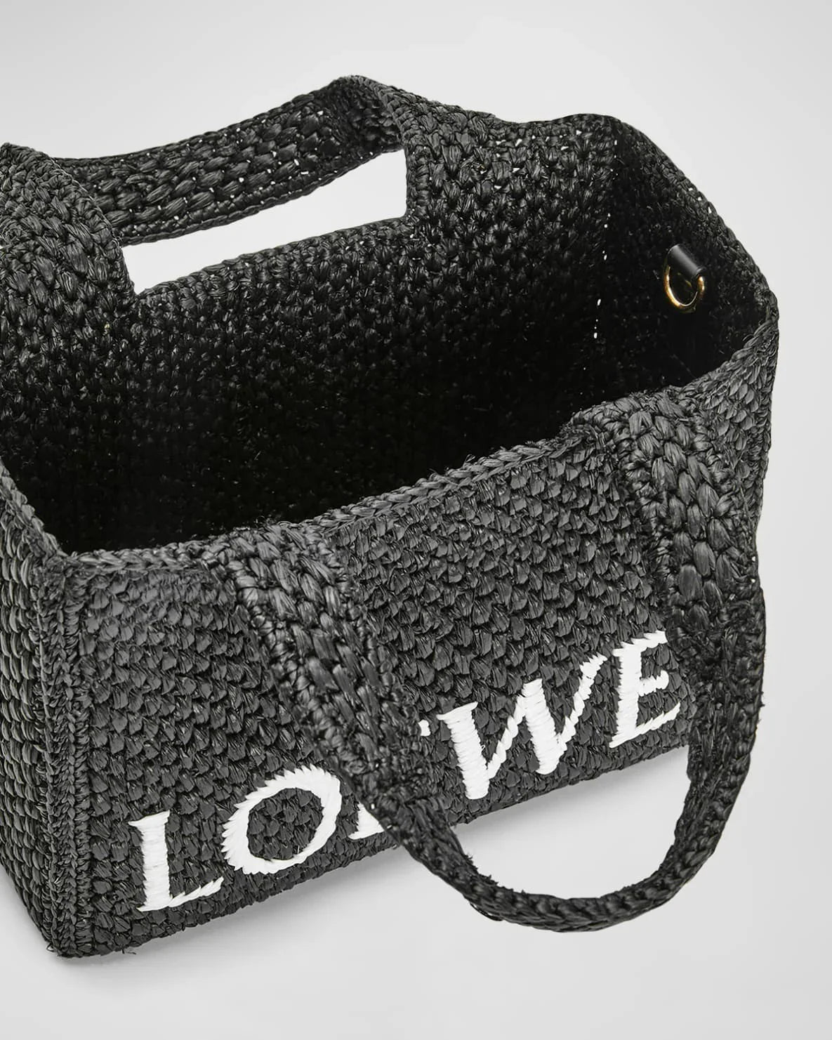LOEWE x Paula's Ibiza Font Tote Small Bag in Raffia