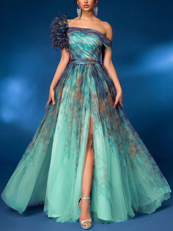 Tulle Bra Maxi Dress