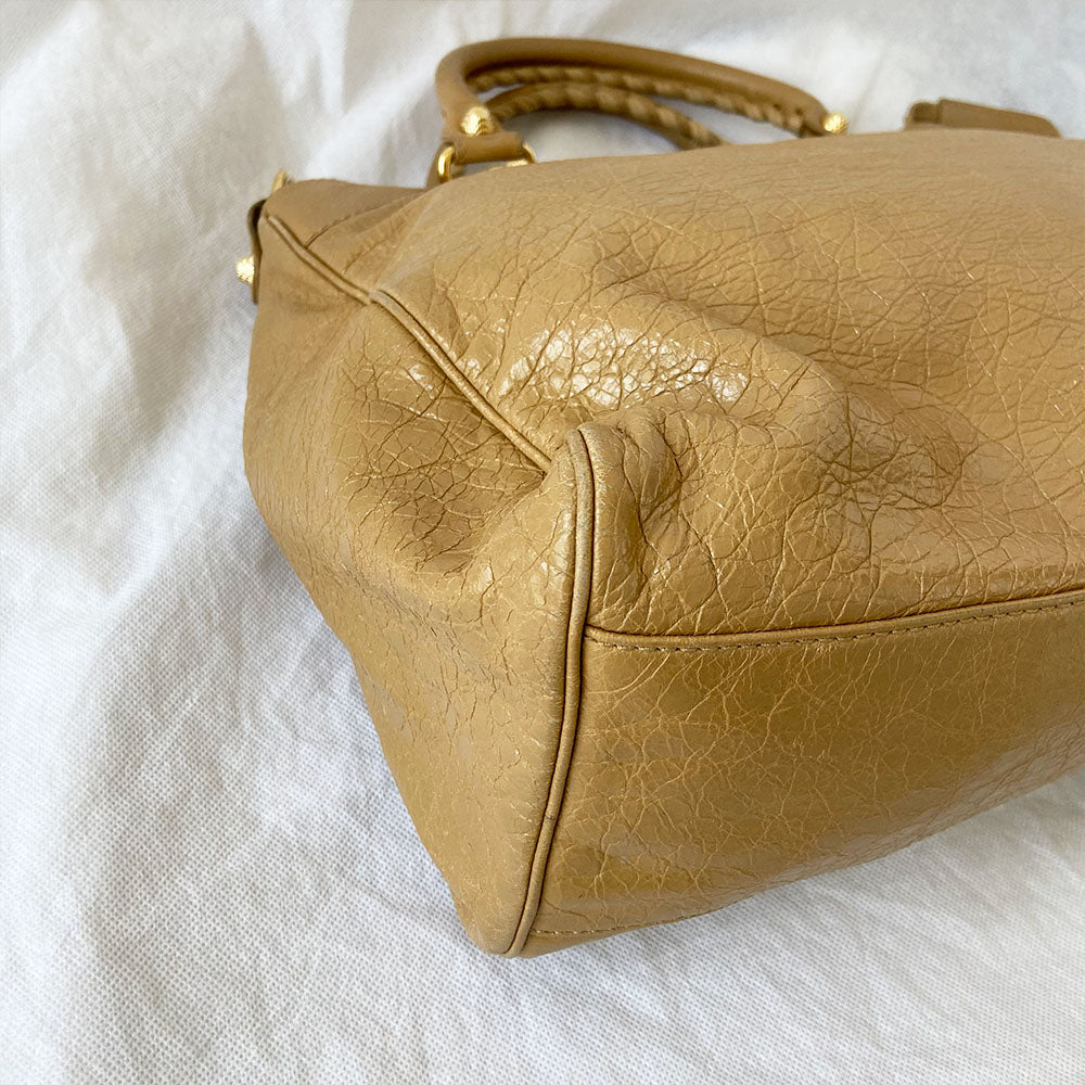 Balenciaga Classic Velo Tan City Bag