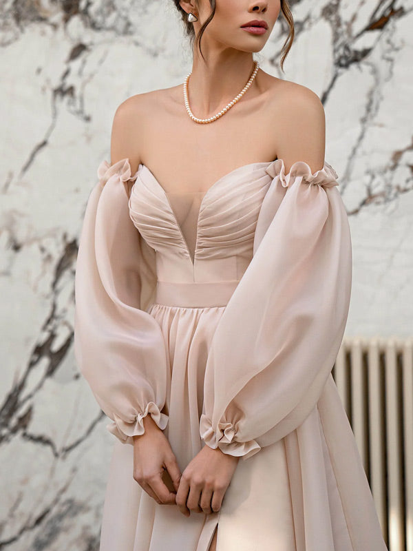 Temperament Bubble Sleeve Exquisite Women's Dress