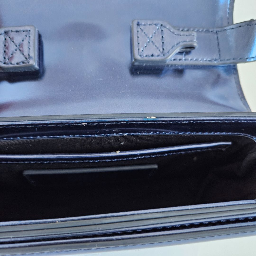 Diesel 1DR Leather Blue Shoulder Bag