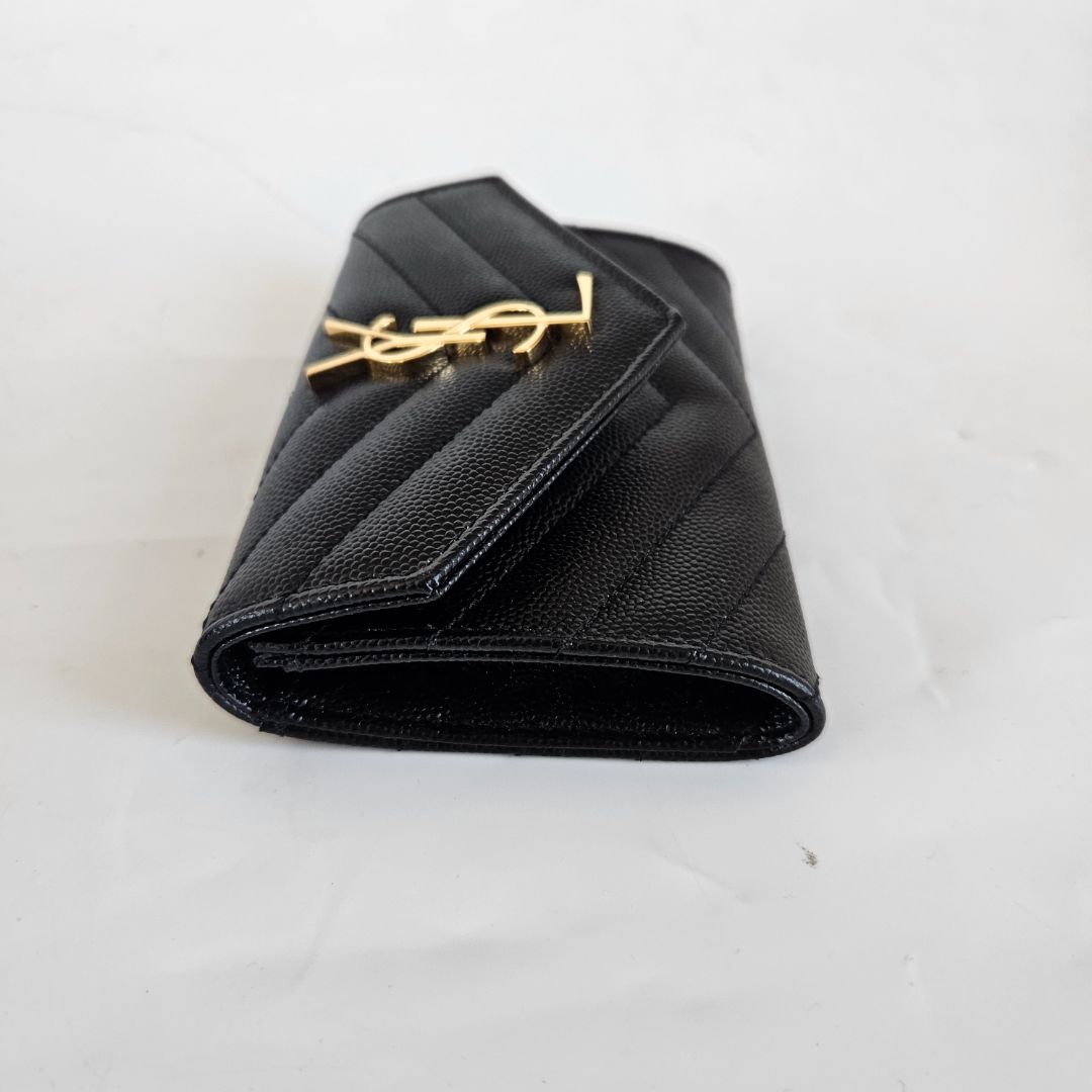 Saint Laurent Cassandre Matelassé Wallet