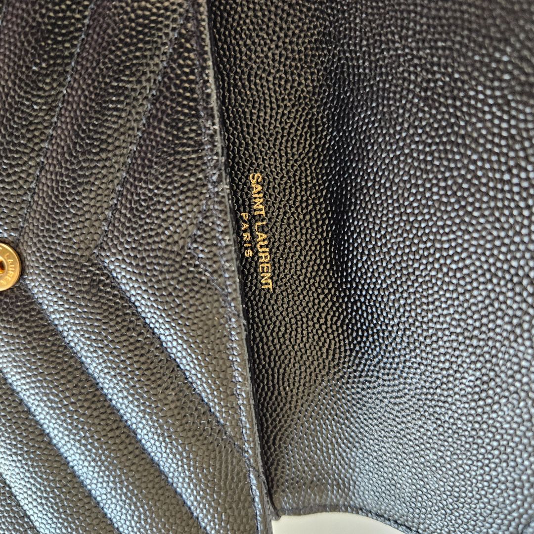 Saint Laurent Cassandre Matelassé Wallet