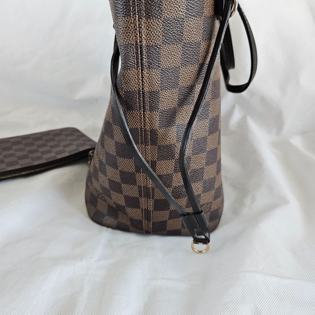 Louis Vuitton damier neverfull MM tote bag