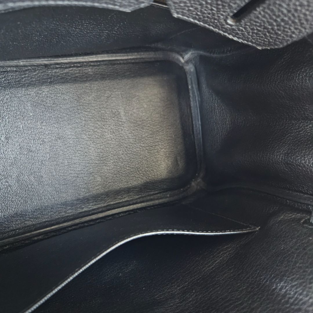 Hermès 25 Birkin Black Togo Leather with Rose Gold Hardware