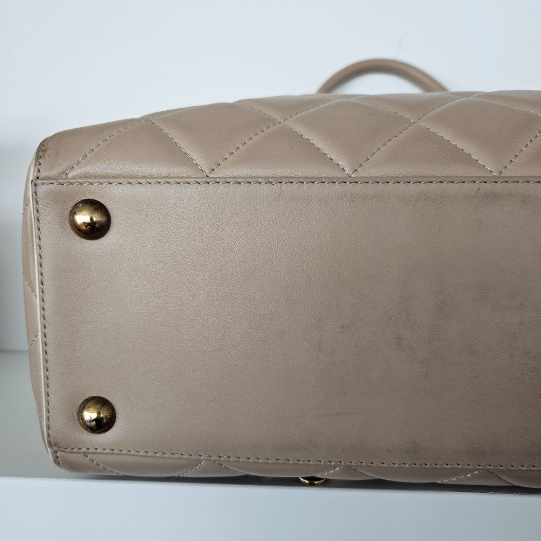 Chanel Lambskin Portobello Tote Beige Bag