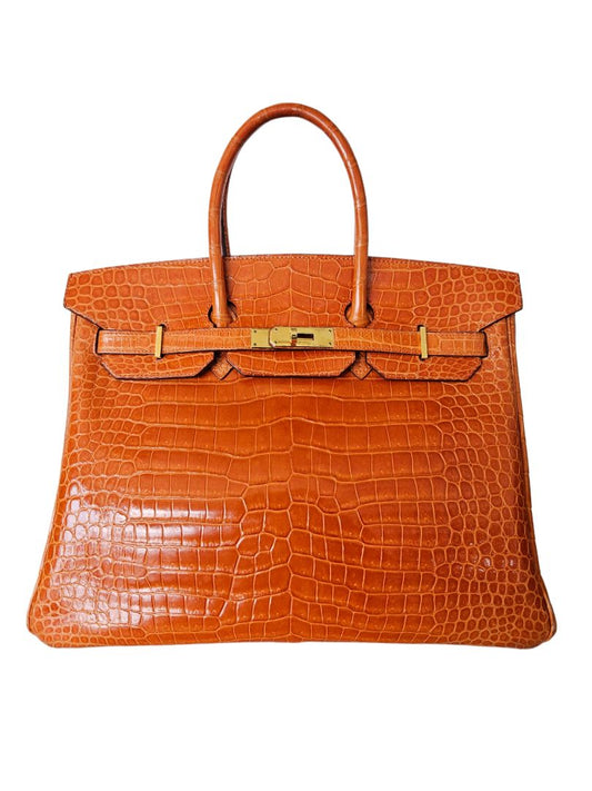 Hermès Shiny Porosus Crocodile Birkin 35 (2009 bag)