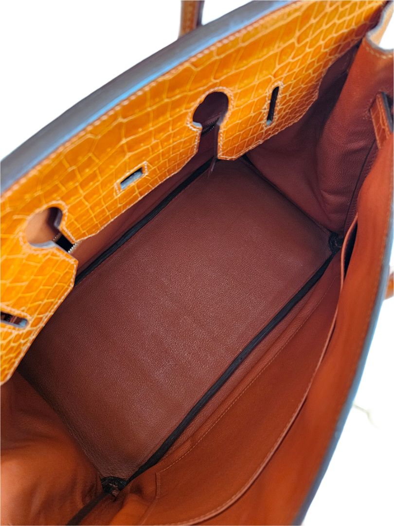 Hermès Shiny Porosus Crocodile Birkin 35 (2009 bag)