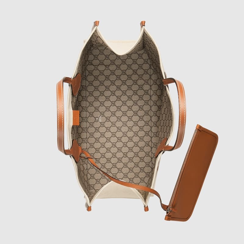 GUCCI Large tote bag with Gucci print