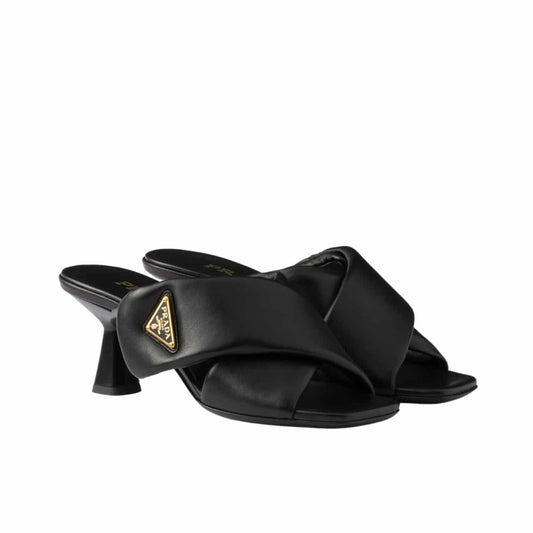 PRADA PADDED NAPPA SANDALS BLACK 1XX754 2DL8 F0002 F 065