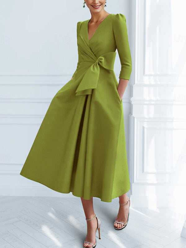 A-line Cocktail with Bow Dress