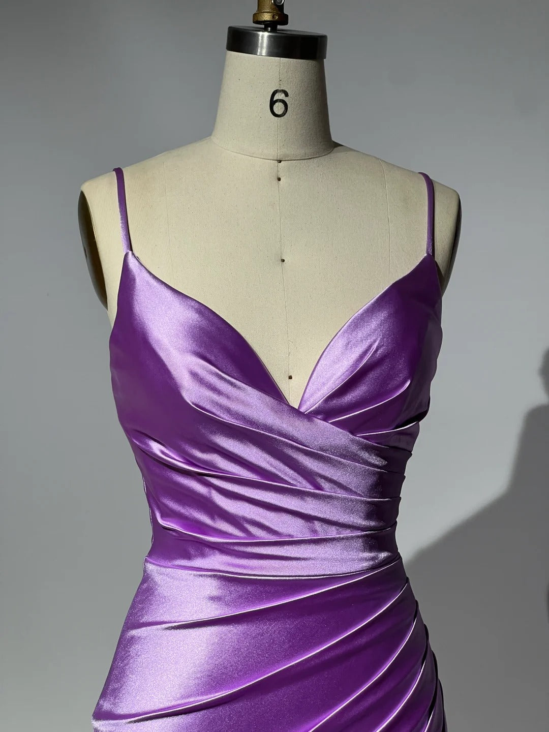 Pink Purple Simple Elegant Sweetheart Neck Spaghetti Straps Long Satin Floor Length Ball Gown Evening Dress Party Dress gh4136