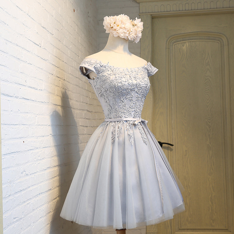 Cute lace short prom dress homecoming dress 8290