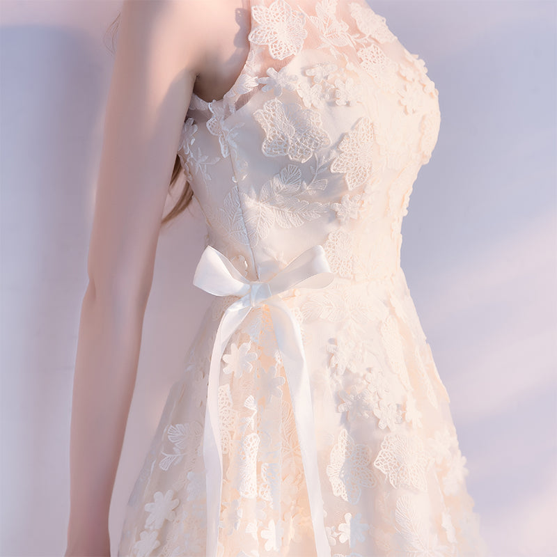 Cute lace short prom dress homecoming dress 8307