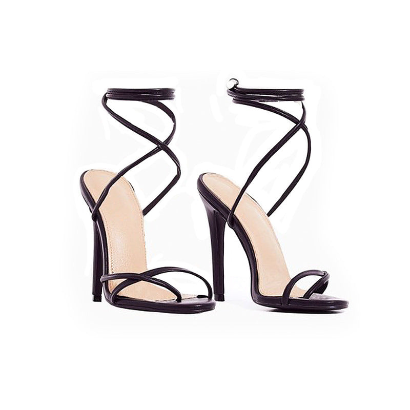 Summer open toe women's stiletto sandals