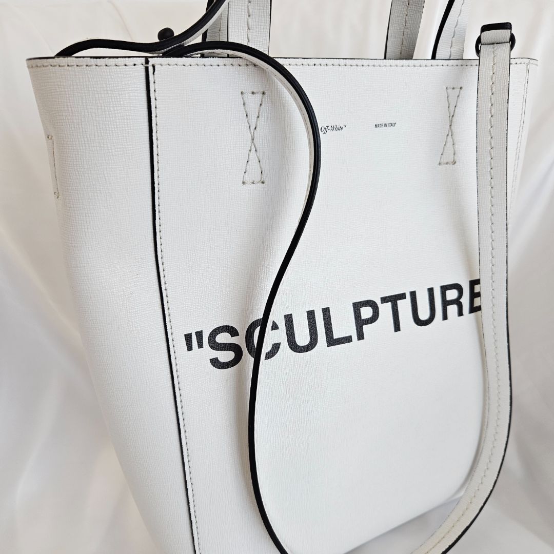Off-White White Sculpture Shopper Bag