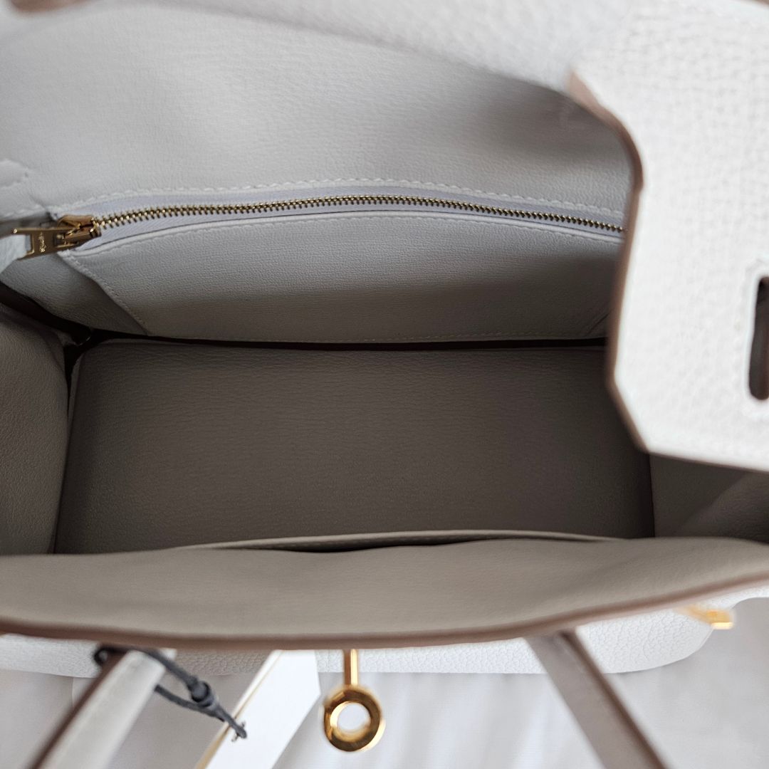 Hermès Birkin 25 Gris Pale Togo GHW