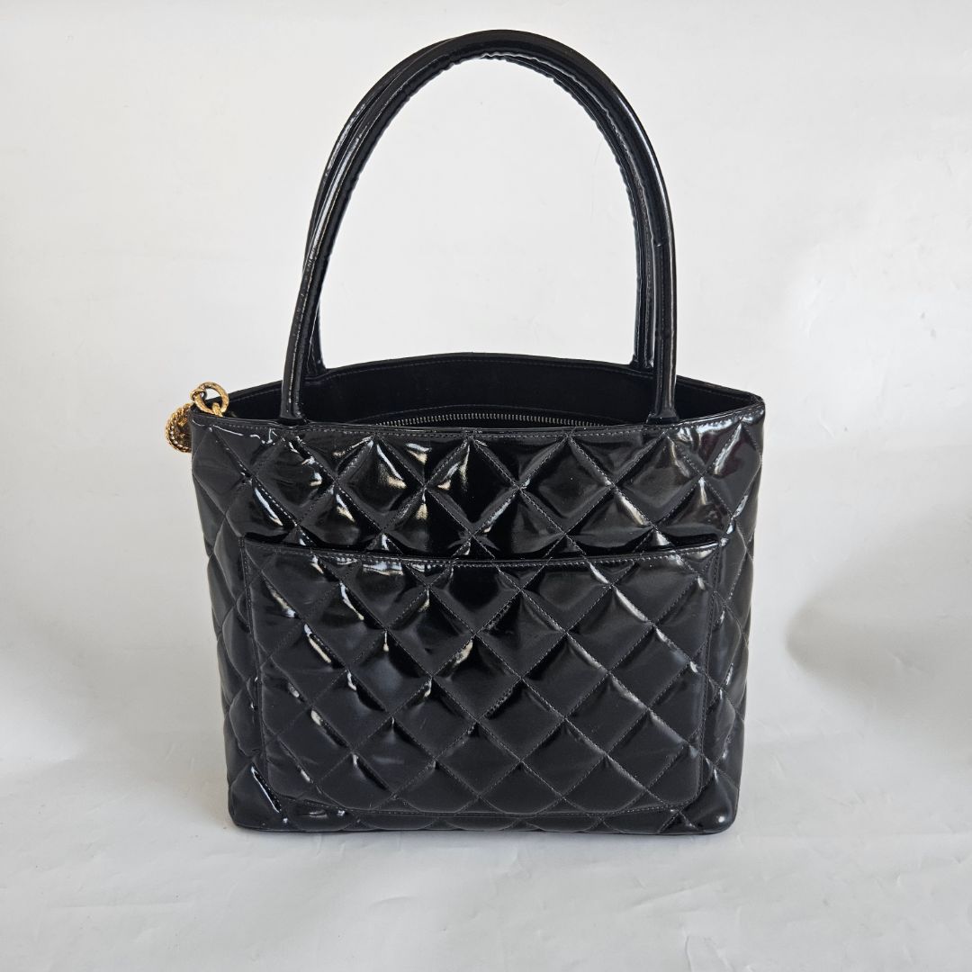Chanel Madellion Patent Leather Vintage