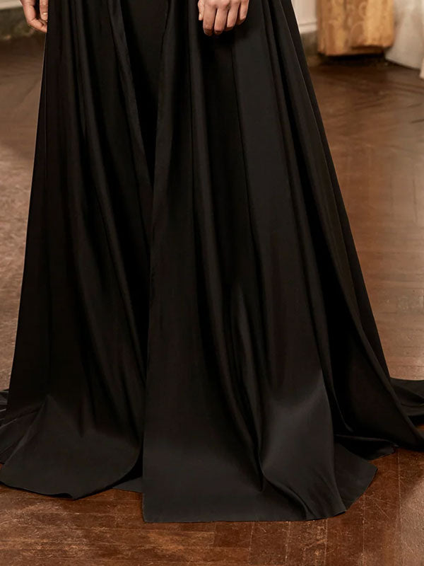 Mysterious Lace Satin Women's Dress