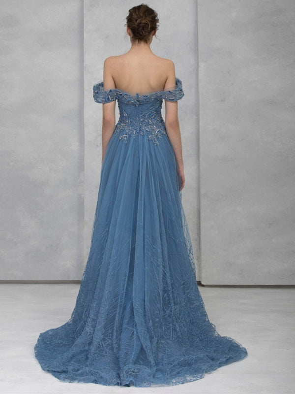 Tube Top Mesh Maxi Dress