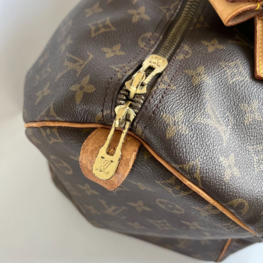 Louis Vuitton brown monogram canvas Keepall 55 Duffel vintage bag
