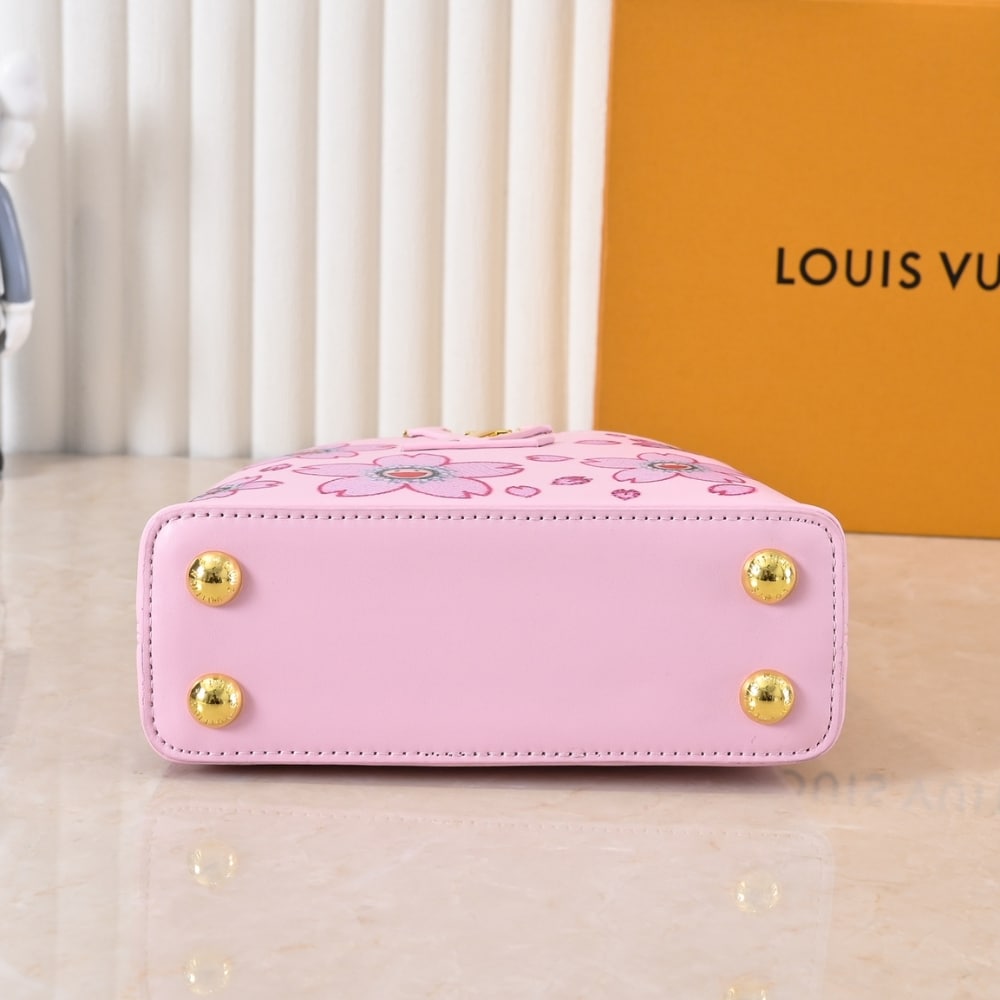 LOUIS VUITTON X TAKASHI MURAKAMI CAPUCINES MINI PINK 21CM M13249