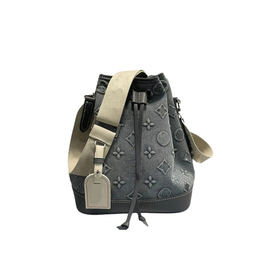 LOUIS VUITTON NOE BAG MONOGRAM DENIM BLUE 25CM