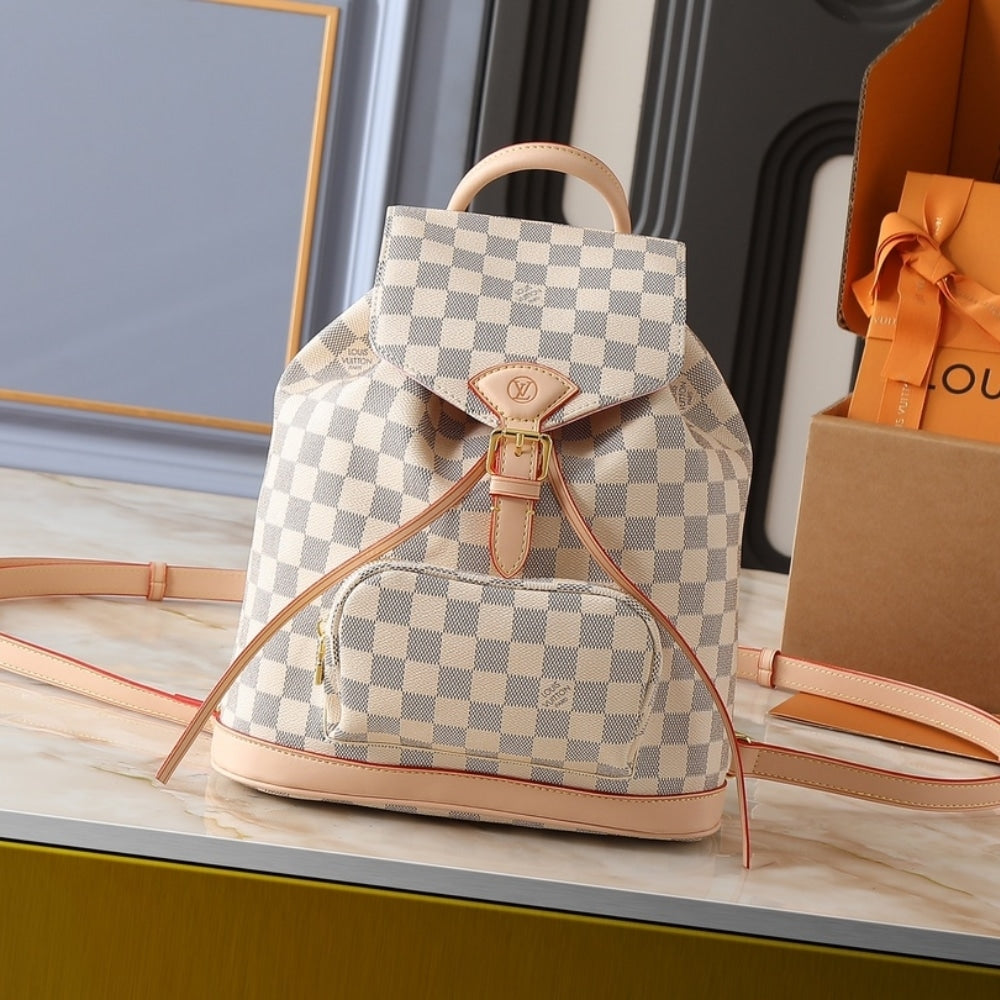 LOUIS VUITTON MONTSOURIS PM DAMIER AZUR 30CM N00120