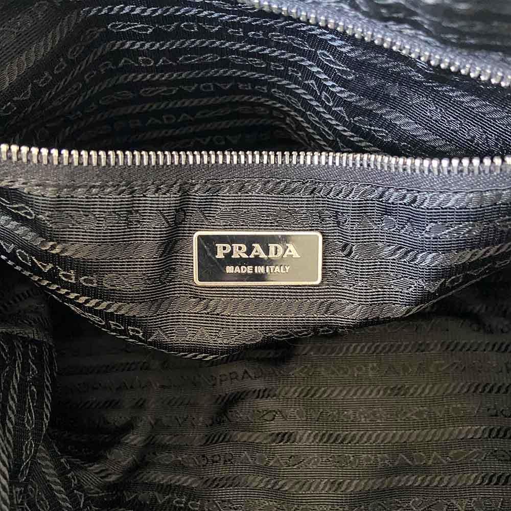 Prada Black Nylon Top Handle Bag