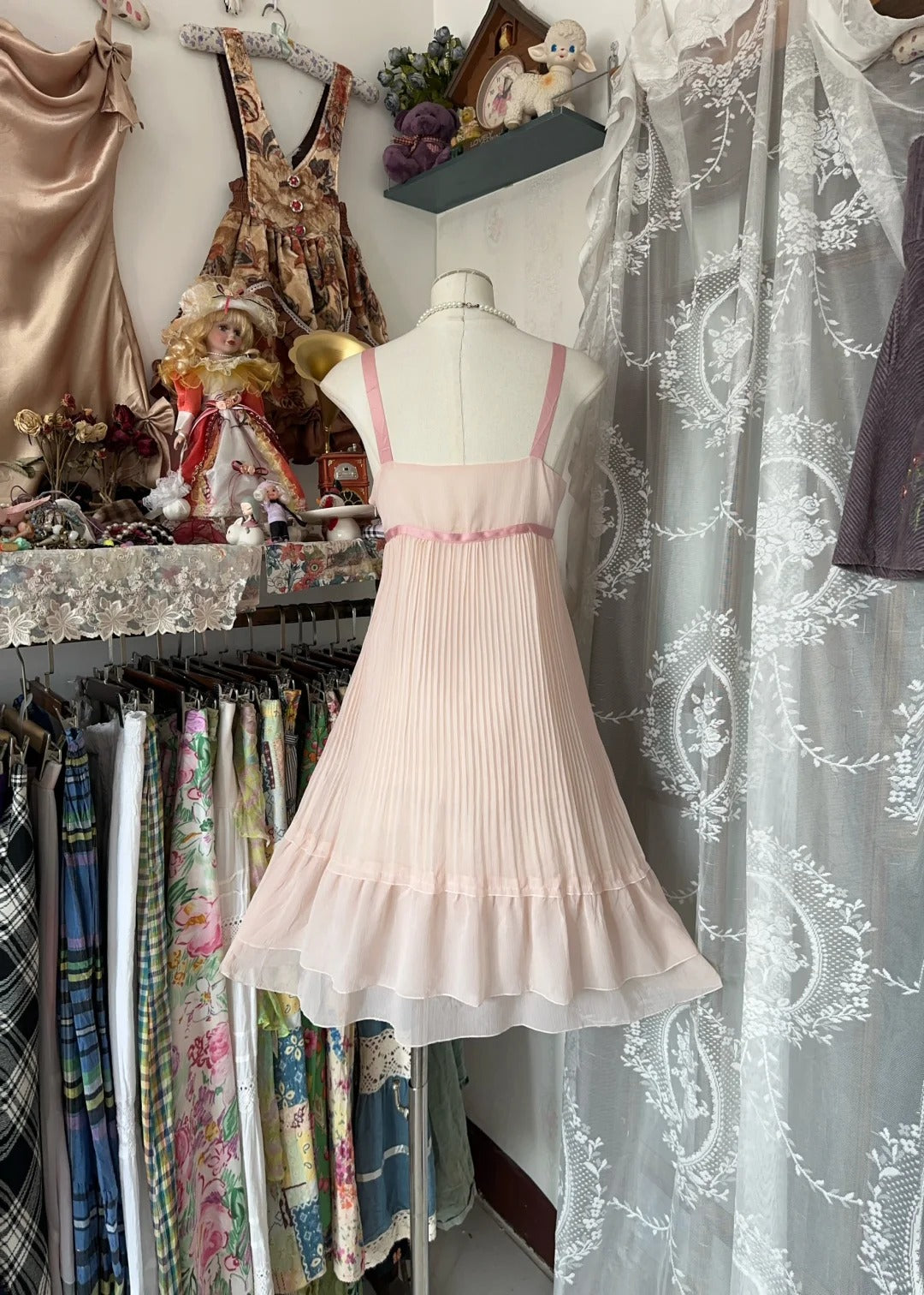 A Line Pink Birthday Outfit Short Evening Dress Vintage Short Party Dress Homecoming Dress fg8041