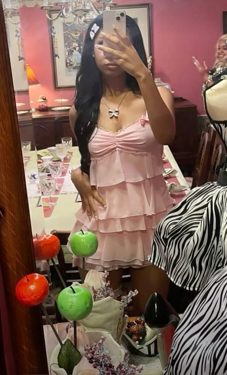 Pink Chiffon Birthday Outfit Short Evening Dress Cocktail Dresses Short Party Dress fg7987