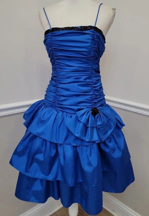Royal Blue Vintage Short Party Dress Cocktail Dresses Homecoming Dress cg25841