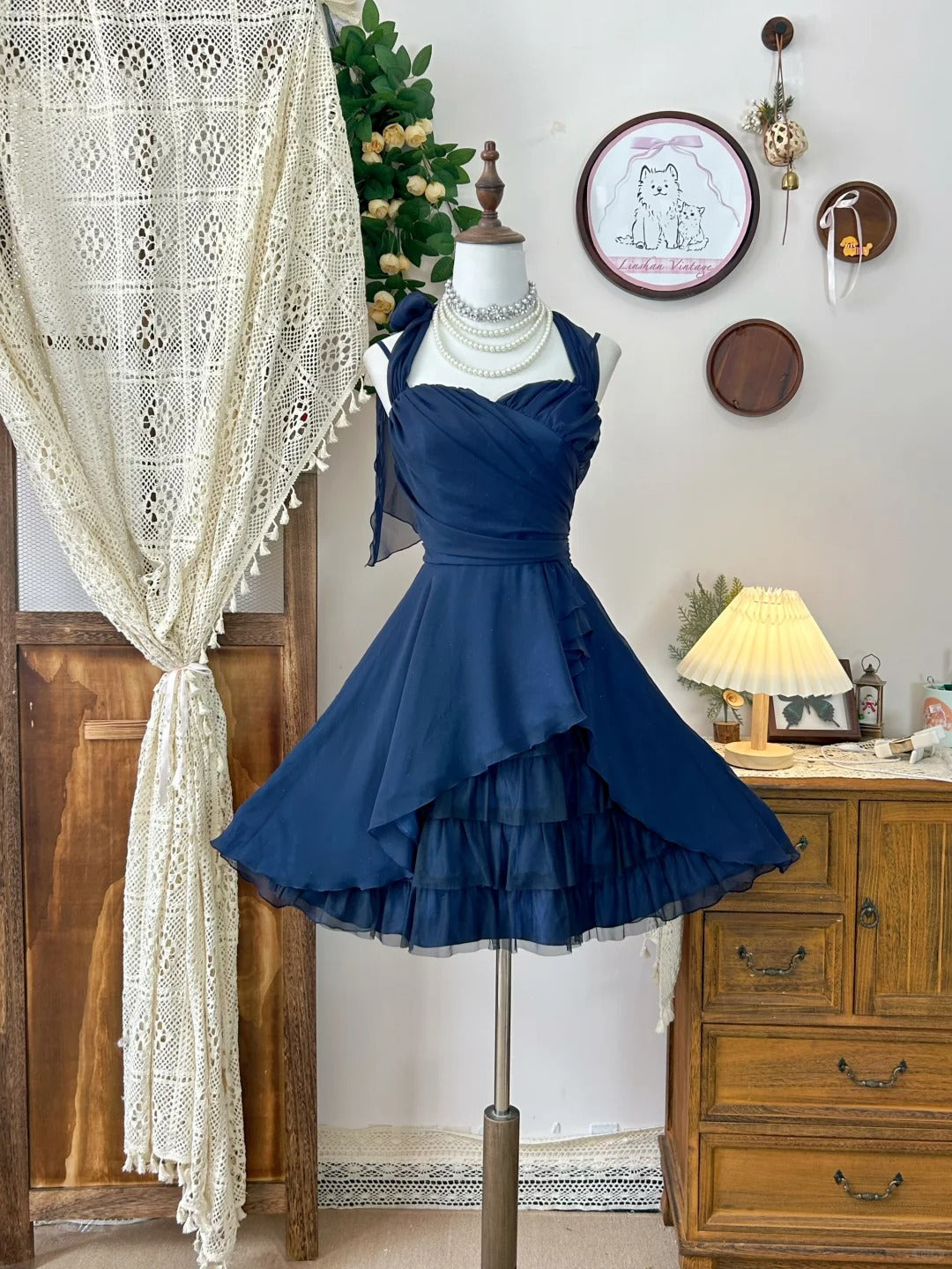 A Line Vintage Short Party Dress Cocktail Dresses Homecoming Dress cg25796