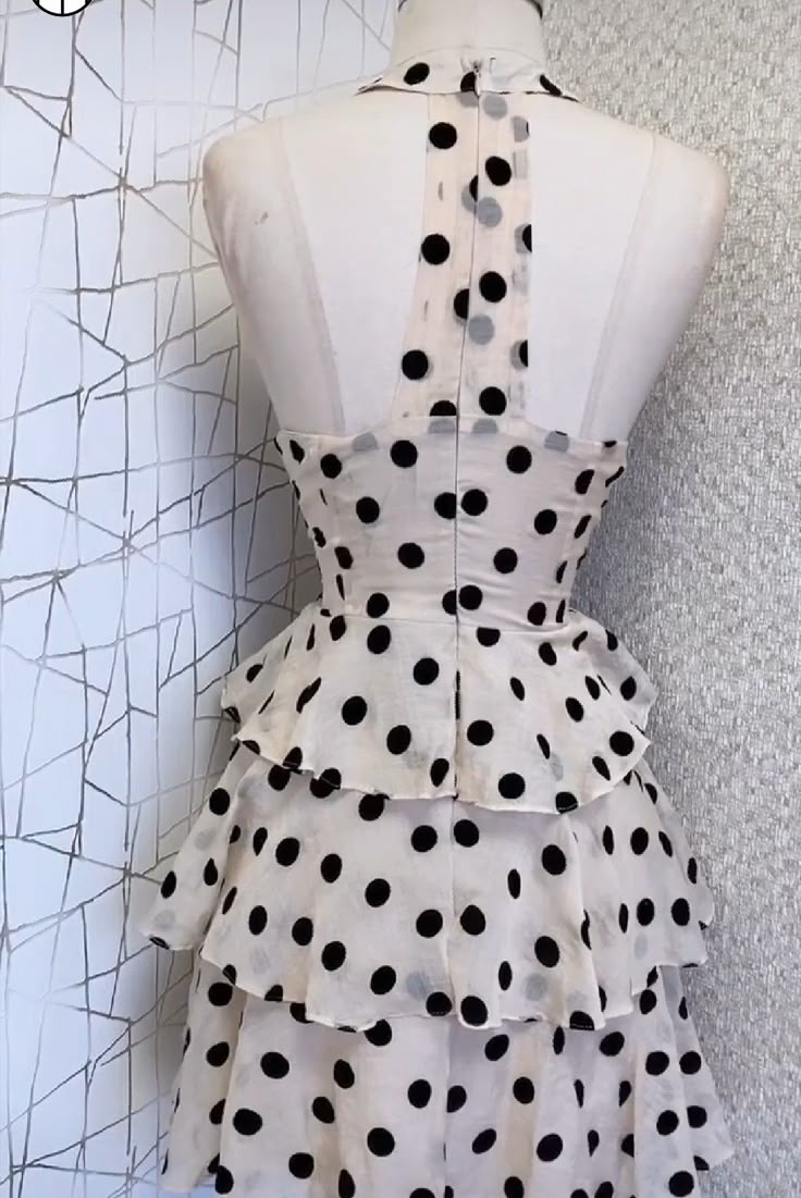 A Line Black Polka Dots Short Party Dress Cocktail Dresses Homecoming Dress cg25744