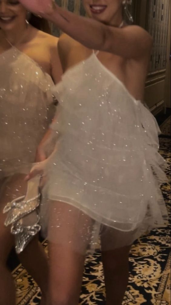 Shinny Tulle Short Prom Dress Chic Evening Gown fg5787