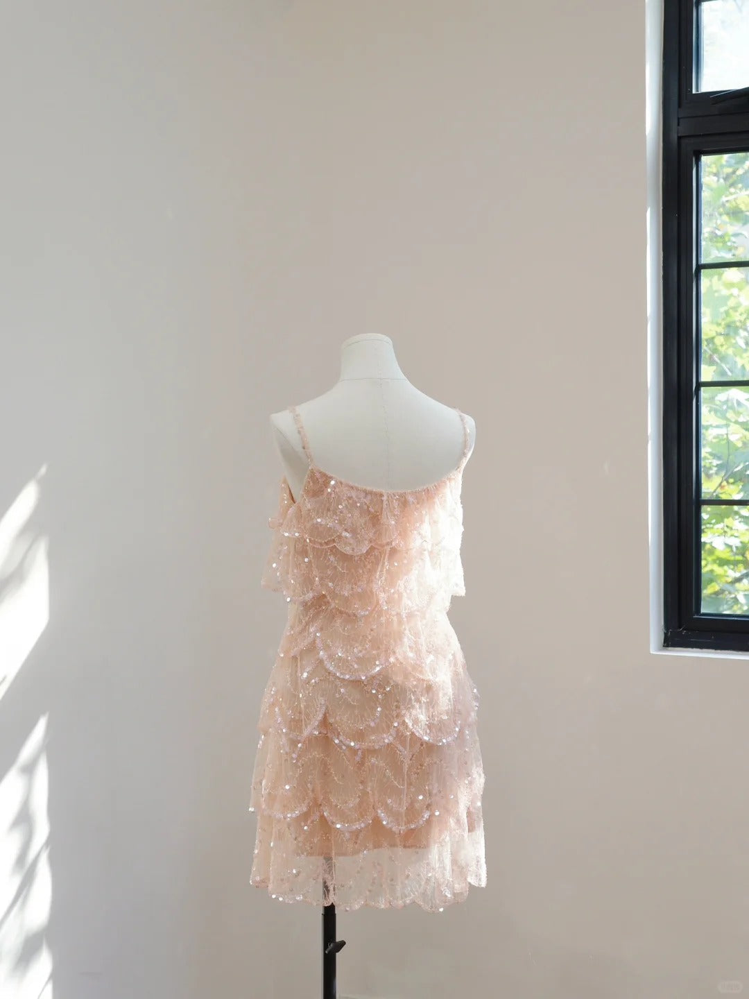 Pink gorgeous sequins shiny short homecoming dress Prom dress evening dress gh5067