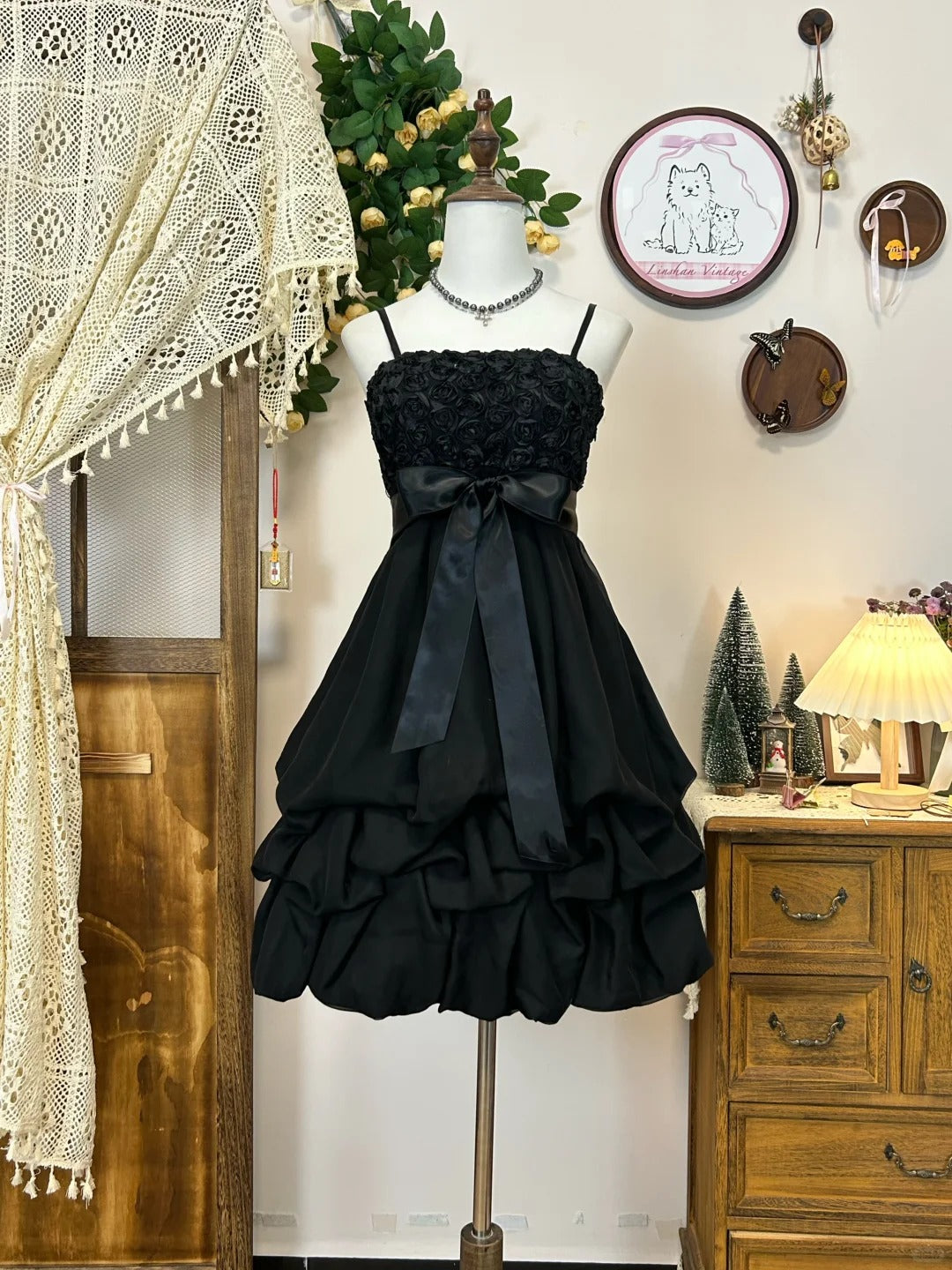 A Line Black Vintage Short Party Dress Cocktail Dresses Homecoming Dress cg25804