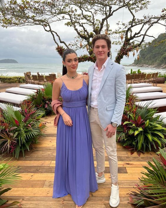 Spaghetti Long A-line Purple Chiffon Bridesmaid Dresses, Long Party Dress fg5738