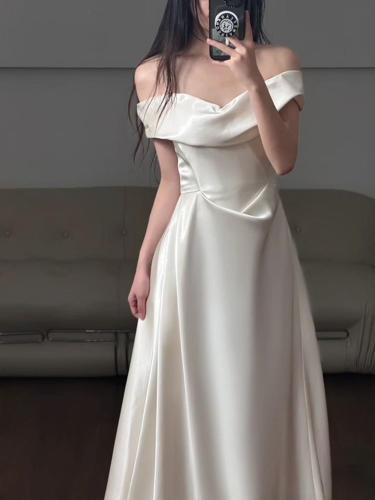 A Line Off Shoulder Formal Dress New Arrive Party Dress Evening Dress fg7927