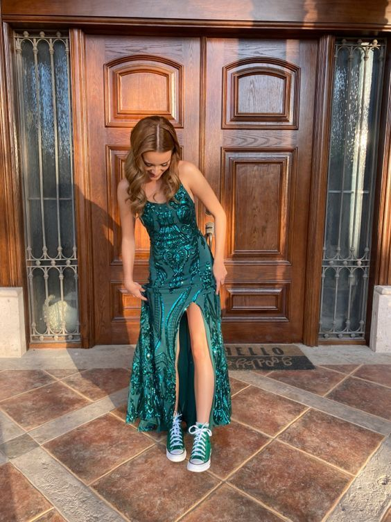 New arrive green prom dress Evening Gown Long Prom Dresses fg3201