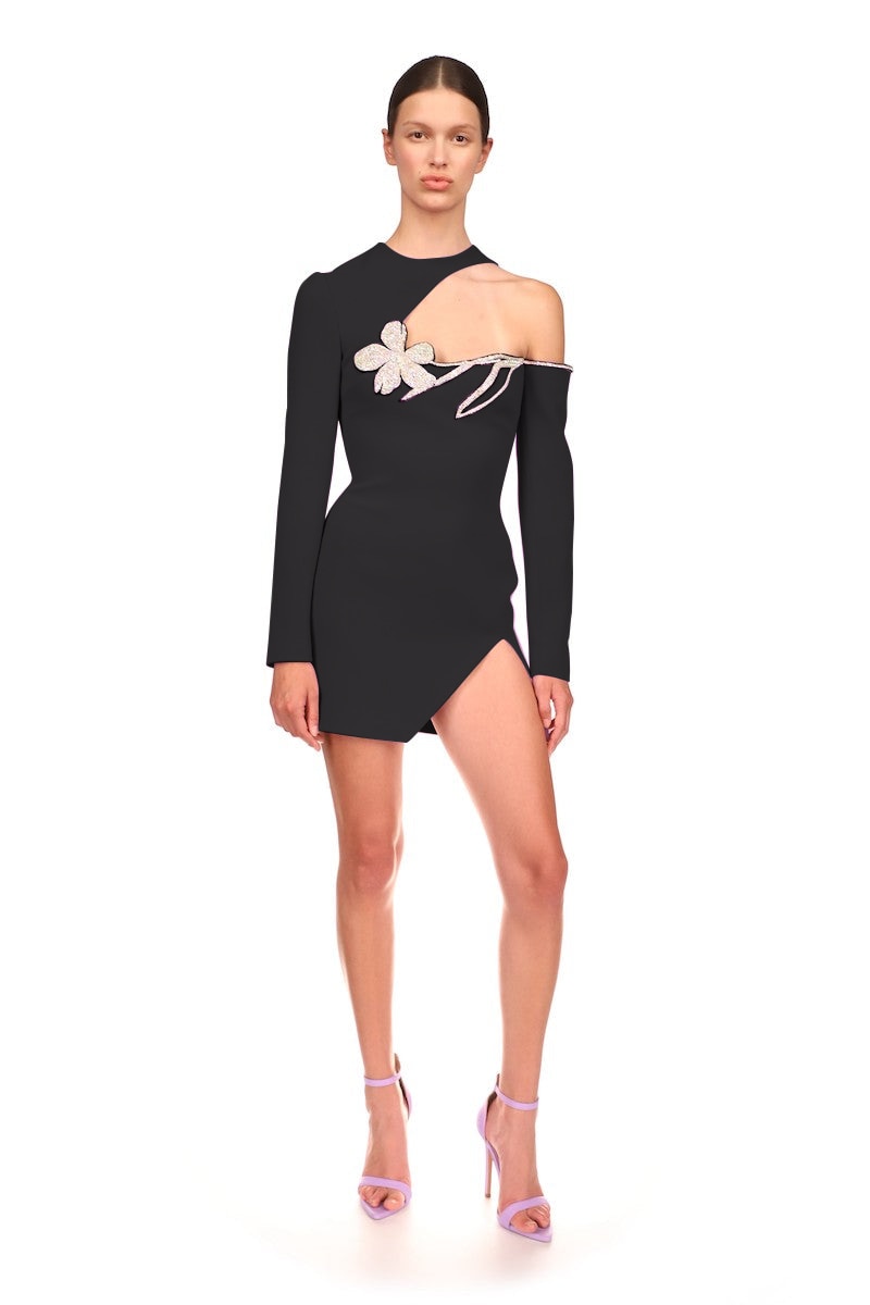 loveedsTM-Women Dress Bandage Bodycon New Elegant Diamond Flowers Party Evening Club Mini Dresses Summer Clothes