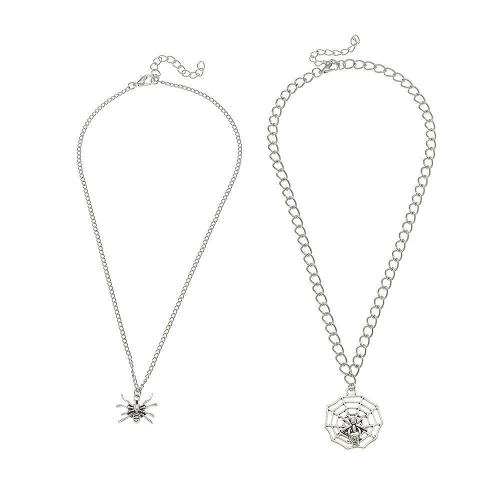 Personality multilayer spider hollow necklace